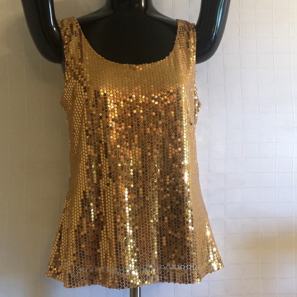 Gold color tank top
